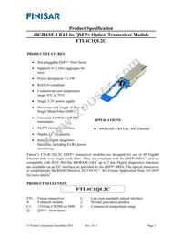 FTL4C1QL2C Datasheet Cover