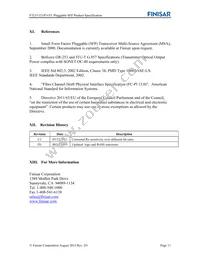 FTLF1321P1BTL Datasheet Page 11