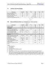 FTLF1323S2HTR Datasheet Page 3