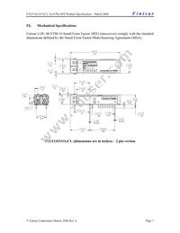FTLF1421S1MCL Datasheet Page 7