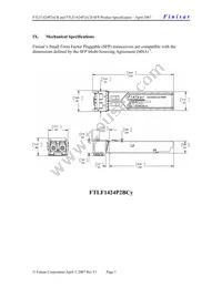 FTLF1424P2BCR Datasheet Page 7