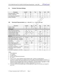 FTLF1424P2BTR Datasheet Page 3