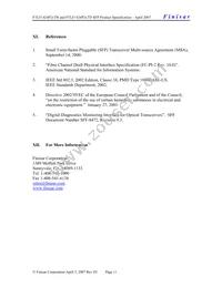 FTLF1424P2BTR Datasheet Page 11