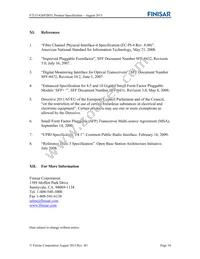 FTLF1426P2BTL Datasheet Page 10