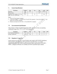 FTLF1429P3BNV Datasheet Page 5