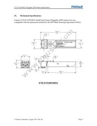 FTLF1518P1BTL Datasheet Page 7