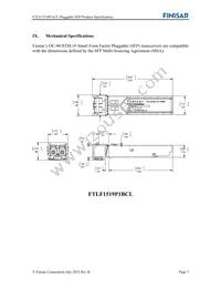 FTLF1519P1BCL Datasheet Page 7