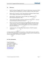FTLF1521P1BCL Datasheet Page 11