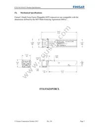 FTLF1621P1BCL Datasheet Page 7