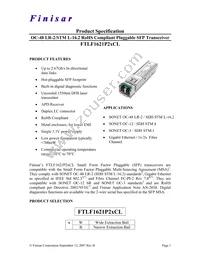 FTLF1621P2BCL Datasheet Cover
