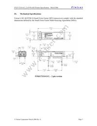 FTLF1721S1MCL Datasheet Page 7