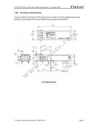 FTLF8519F2MNL Datasheet Page 6