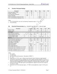 FTLF8524E2KNL Datasheet Page 3