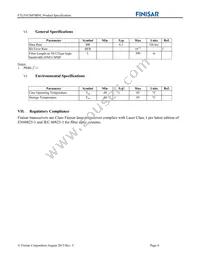 FTLF8526P3BNL Datasheet Page 6