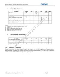 FTLF8528P3BCV Datasheet Page 6