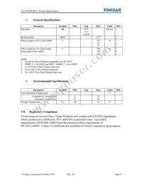 FTLF8529P3BCV Datasheet Page 6
