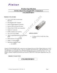 FTLF8529P3BNV Cover