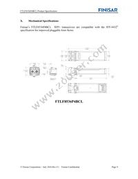 FTLF8536P4BCL Datasheet Page 9