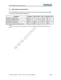 FTLF8536P4BCV Datasheet Page 8