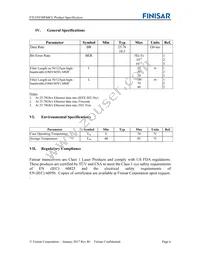 FTLF8538P4BCL Datasheet Page 6