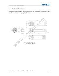 FTLF8538P4BCL Datasheet Page 9