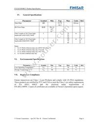 FTLF8538P4BCV Datasheet Page 6