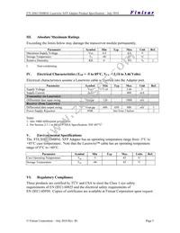 FTLX0011D4BNL Datasheet Page 5