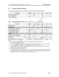 FTLX1370W3BTL Datasheet Page 3