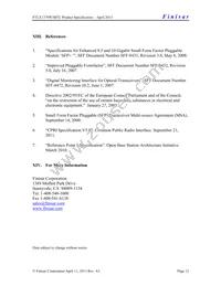 FTLX1370W3BTL Datasheet Page 12