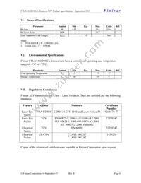 FTLX1412D3BCL Datasheet Page 6