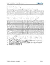 FTLX1471D3BCV Datasheet Page 3