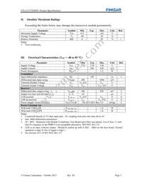 FTLX1472M3BTL Datasheet Page 3