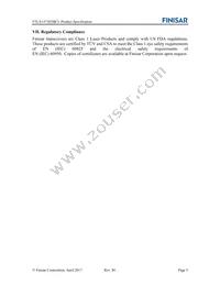 FTLX1475D3BCL Datasheet Page 5