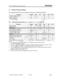 FTLX1475D3BTL Datasheet Page 3