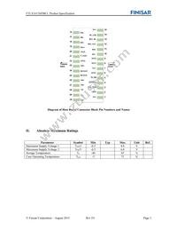 FTLX1612M3BCL Datasheet Page 3