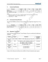 FTLX1612M3BCL Datasheet Page 6
