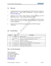 FTLX1612M3BCL Datasheet Page 12