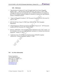 FTLX1671D3BTL Datasheet Page 11