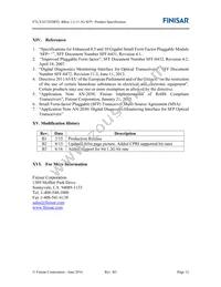 FTLX1672D3BTL Datasheet Page 12