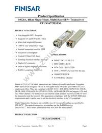 FTLX1672M3BNL Datasheet Cover