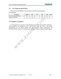 FTLX1672M3BNL Datasheet Page 5