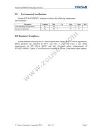 FTLX1672M3BTL Datasheet Page 5