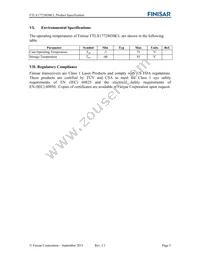 FTLX1772M3BCL Datasheet Page 5
