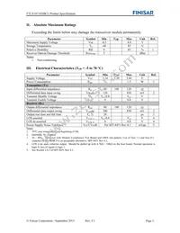 FTLX1871D3BCL Datasheet Page 3