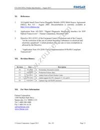 FTLX3813M361 Datasheet Page 13