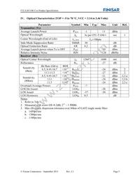 FTLX3871DCC61 Datasheet Page 5
