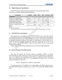 FTLX3871DCC61 Datasheet Page 8