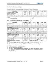 FTLX6871MCC Datasheet Page 3