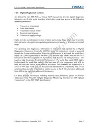 FTLX8512D3BCL Datasheet Page 7