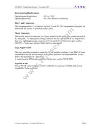 FTLX8551E3 Datasheet Page 8